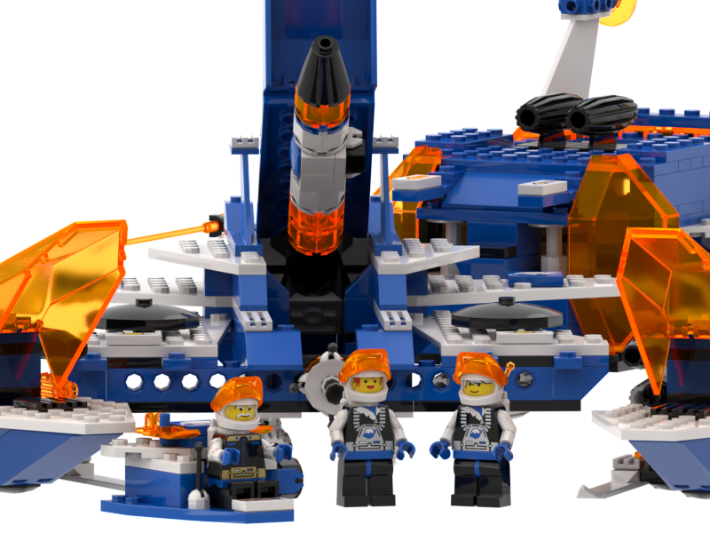 LaBanda42465853's tweet image. Set 6973 Deep Freeze Defender
Interesante el concepto de una nave espacial que se divide en tres (Y del misil nuclear dentro)
#Lego #LegoSpace #Spaceship #3drender
