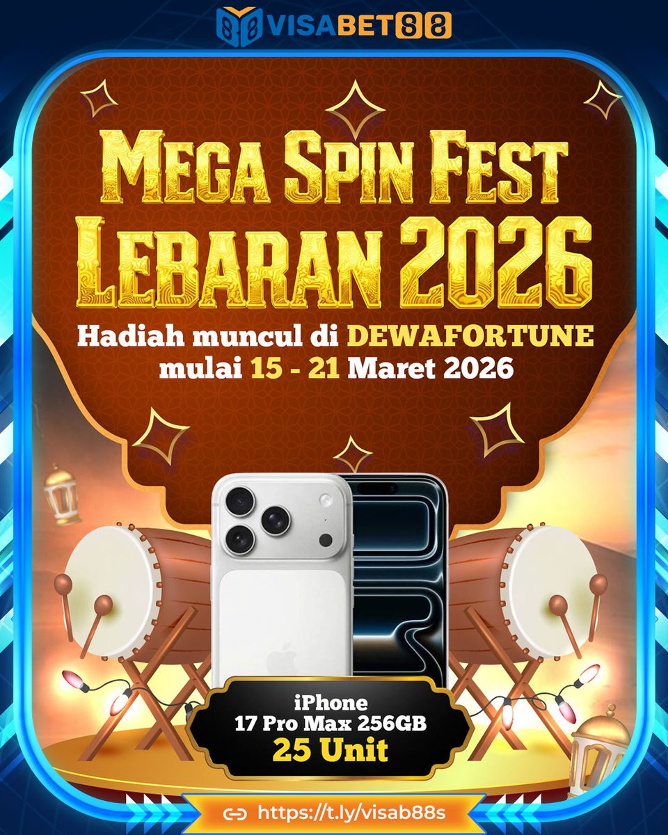 visabet_88's tweet image. 🎉 Event Lebaran lagi rame!

Banyak promo spesial sepanjang Maret dengan hadiah puluhan juta rupiah dan ratusan pemenang. Ramadan makin seru! 🌙

#LebaranSeru
#RamadanEvent
#HadiahSpesial
#EidVibes
#EventSeru