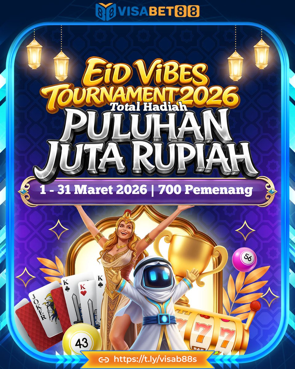 visabet_88's tweet image. 🎉 Event Lebaran lagi rame!

Banyak promo spesial sepanjang Maret dengan hadiah puluhan juta rupiah dan ratusan pemenang. Ramadan makin seru! 🌙

#LebaranSeru
#RamadanEvent
#HadiahSpesial
#EidVibes
#EventSeru