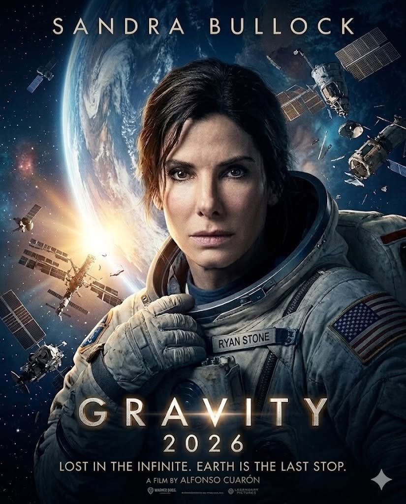 Sandrabull67te's tweet photo. 🎬 GRAVITY (2026)
🌟 Starring: Sandra Bullock

“Back to the void. The final destination is Earth.” 🌍🚀

⭐ Rating: 9.7/10 – A visually stunning and emotionally intense sci-fi survival journey that pulls you back into the endless darkness of space.

#Gravity2026 #SandraBullock https://t.co/8Dlr9ZEv4q