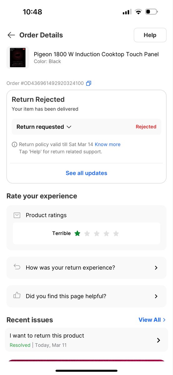 vikassanil1991's tweet photo. Worst customer support @flipkartsupport @Flipkart . Delivered defective product &amp; rejectd replacemnt in 3 days or delivery, given resolution to go to service center which is 365KM away
@flipkartsupport what stuff are u guys smoking to give this kind resolution?
@amazonIN @amazon https://t.co/mjvsAmQw9f