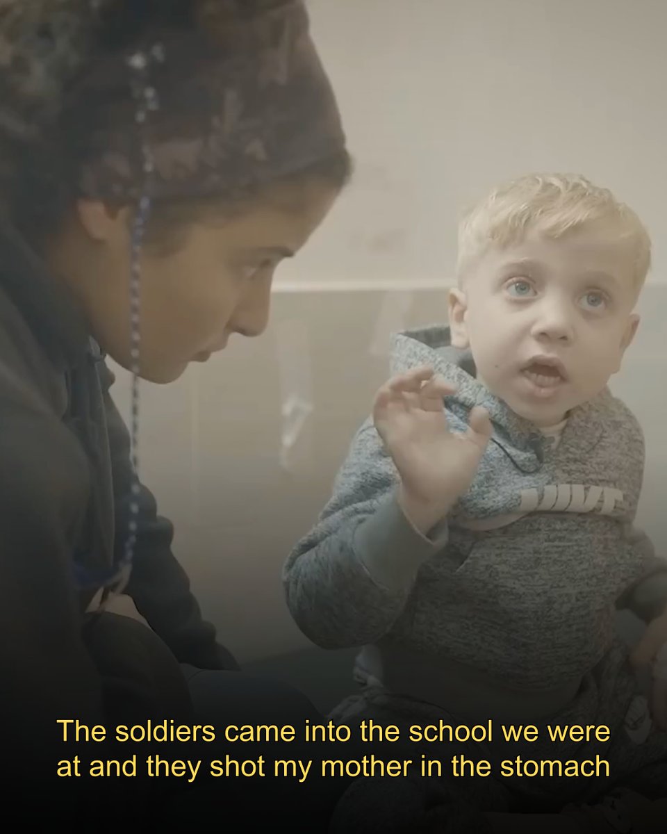 WearThePeaceCo's tweet photo. Last year, Bisan interviewed a 5-year-old Palestinian child, Faisal Al Khaldi, who recalled watching Israeli soldiers murdering both his parents in front of him. https://t.co/DfsduU5JhO