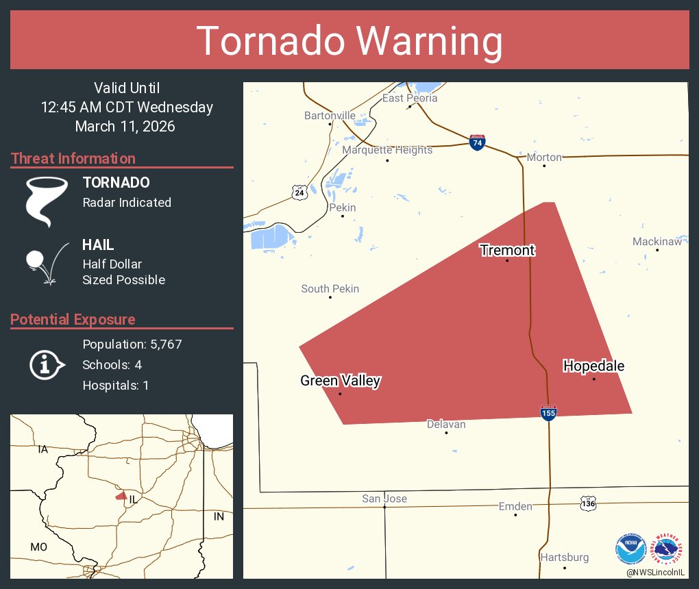 NWS Tornado tweet media