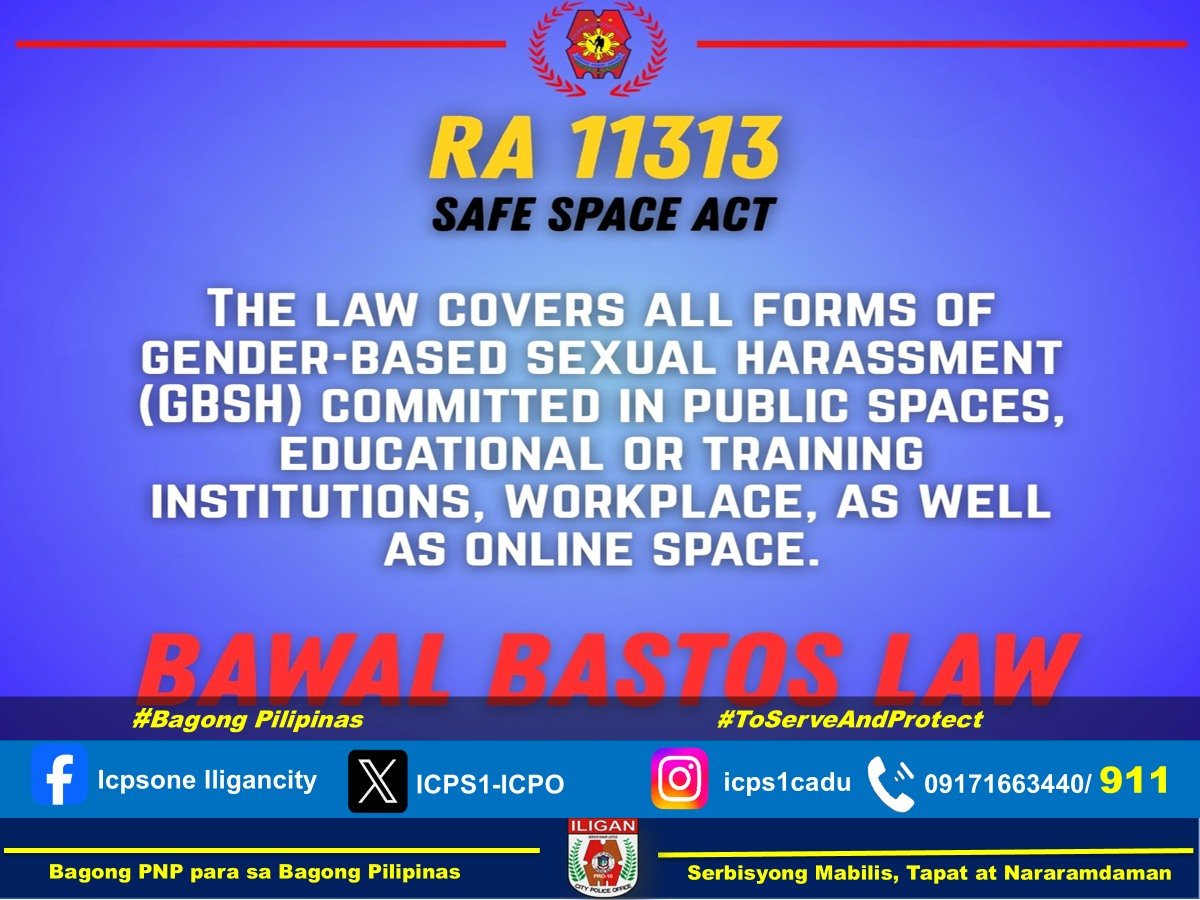 PS1_ICPO's tweet photo. RA 1131 SAFE SPACE ACT, BAWAL BASTOS LAW
#WEcanbeEquALL https://t.co/AKIad6XdMO