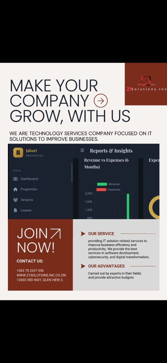 ZohanBhuru's tweet image. Our expert team crafts tailored services on attractive budgets.

👉 *Join now* and transform your business with our cutting-edge solutions!

📞 Contact: +263 78 2637 056
📍 Address: 12603 3rd Way, Glen View 3.

#BusinessGrowth #ITSolutions #SoftwareDevelopment #Cybersecurity