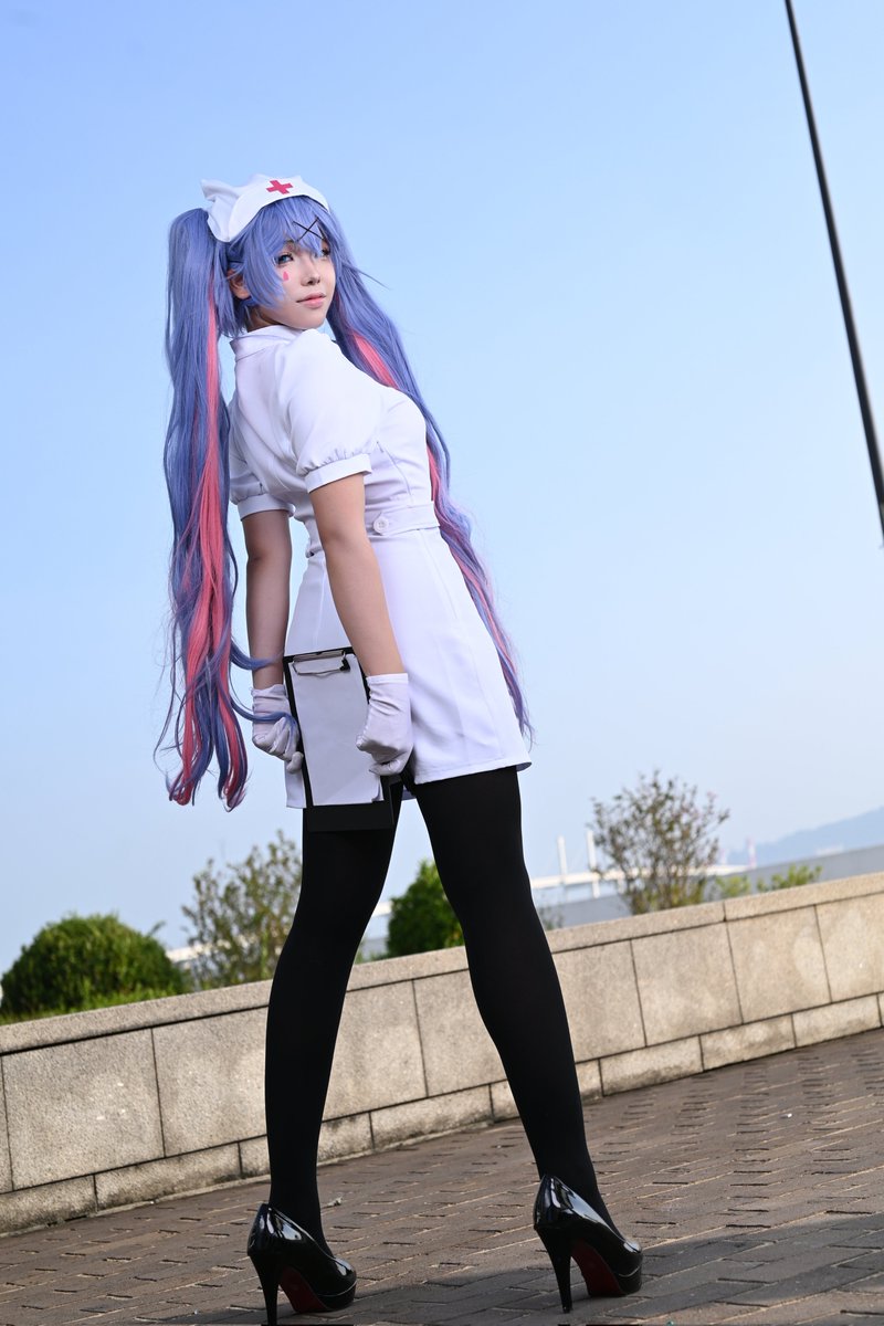 meffeeeeee's tweet photo. 「需要檢查一下嗎～？」
_
Lv.up2 場照set 2 (day2)
_
_
#rabbithole #hatsunemiku #miku #cosplay #cos https://t.co/ftxax2Kw2O