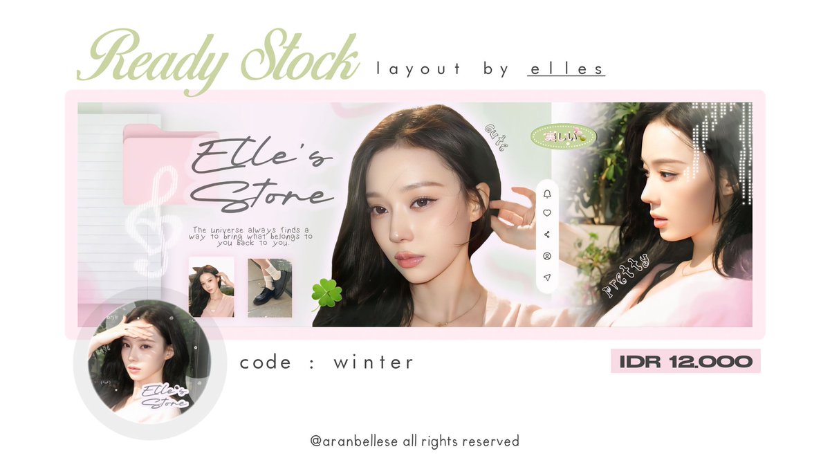 aranbellese's tweet photo. . . 𓈒 🌷  ୨♡୧  kindly retweet? dan bantu ospek ya ˚₊

Ი ⑅ Ი 🐰 ₊ hallo cutie people . . ◌ 🍓 aku datang bawa ready stock ꒰ 🎧 ꒱ 𓂃

💌 layout karina dan winter aespa ⊹

— tap ALT for more info ya! 🧁
      — ୨୧ 💗 — sincerely, aranbellese ꒱
ⓘ  #zonauang #zonaba 🍨 https://t.co/VTWQSAwBZ0