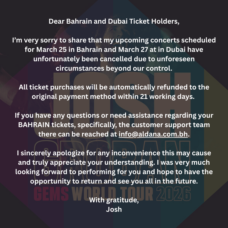 josh groban tweet media