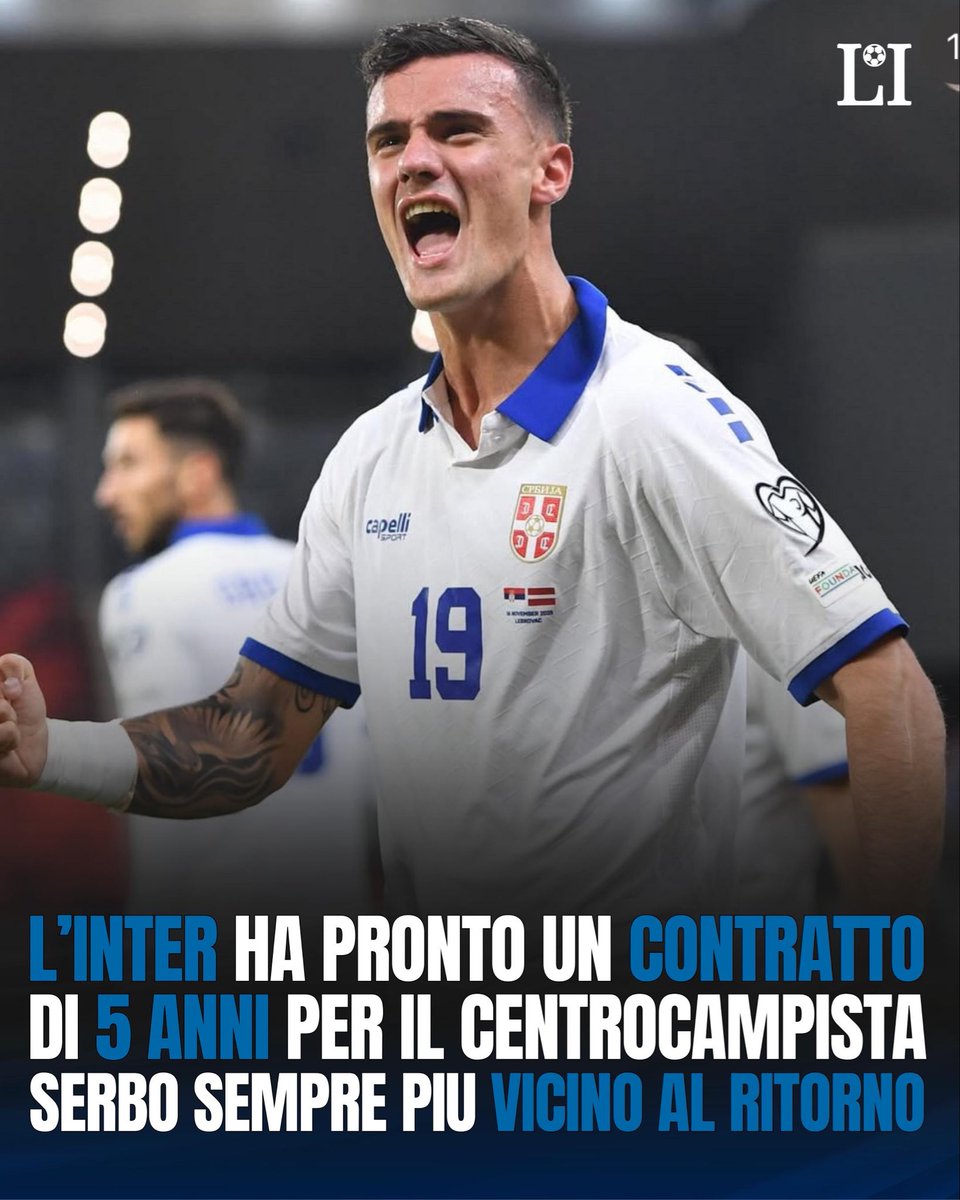 Linterista_page's tweet photo. L’Inter ha pronto il primo innesto a #centrocampo Per il #serbo sarebbe già sulla scrivania un #contratto di 5anni che lo legherebbe al club di #milano fino al 30/06/2031. La dirigenza #nerazzurra non vuole sbagliare un colpo e #gioca d’anticipo
📸 Instagram del giocatore https://t.co/sR5b3Vvoih