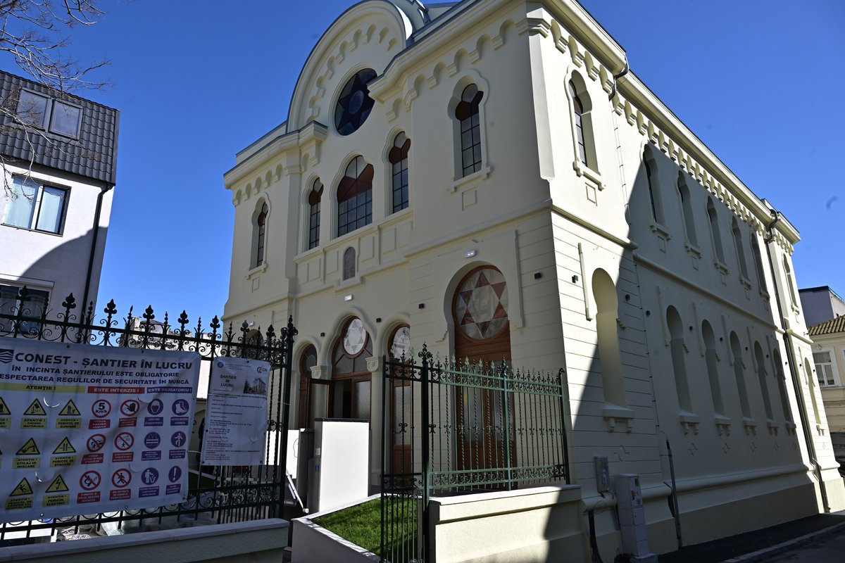 eurojewcong's tweet photo. After years of dedicated efforts, the historic Great Synagogue of Constanța has been fully restored and is set to reopen this May, bringing back to life one of Romania’s most remarkable Jewish heritage sites.

Built in the early 20th century, the Sephardic synagogue,  also known as the Temple Israelit, is one of the most emblematic landmarks of Constanța and a powerful testament to the city’s once-vibrant Jewish community. For decades, the building stood in severe disrepair, its future uncertain. Today, following more than twelve years of perseverance, complex administrative work, and sustained cooperation between public authorities and the Jewish community, the synagogue has been saved.

The President of the Federation of Jewish Communities in Romania, Silviu Vexler, who has been closely involved in the restoration efforts, highlighted the years of work required to make this project possible, from countless meetings and documents to overcoming multiple setbacks along the way.

The restoration ensures that this important monument of Jewish history will once again serve both the Jewish community and the broader public, preserving a vital chapter of Romania’s cultural and religious heritage for future generations.