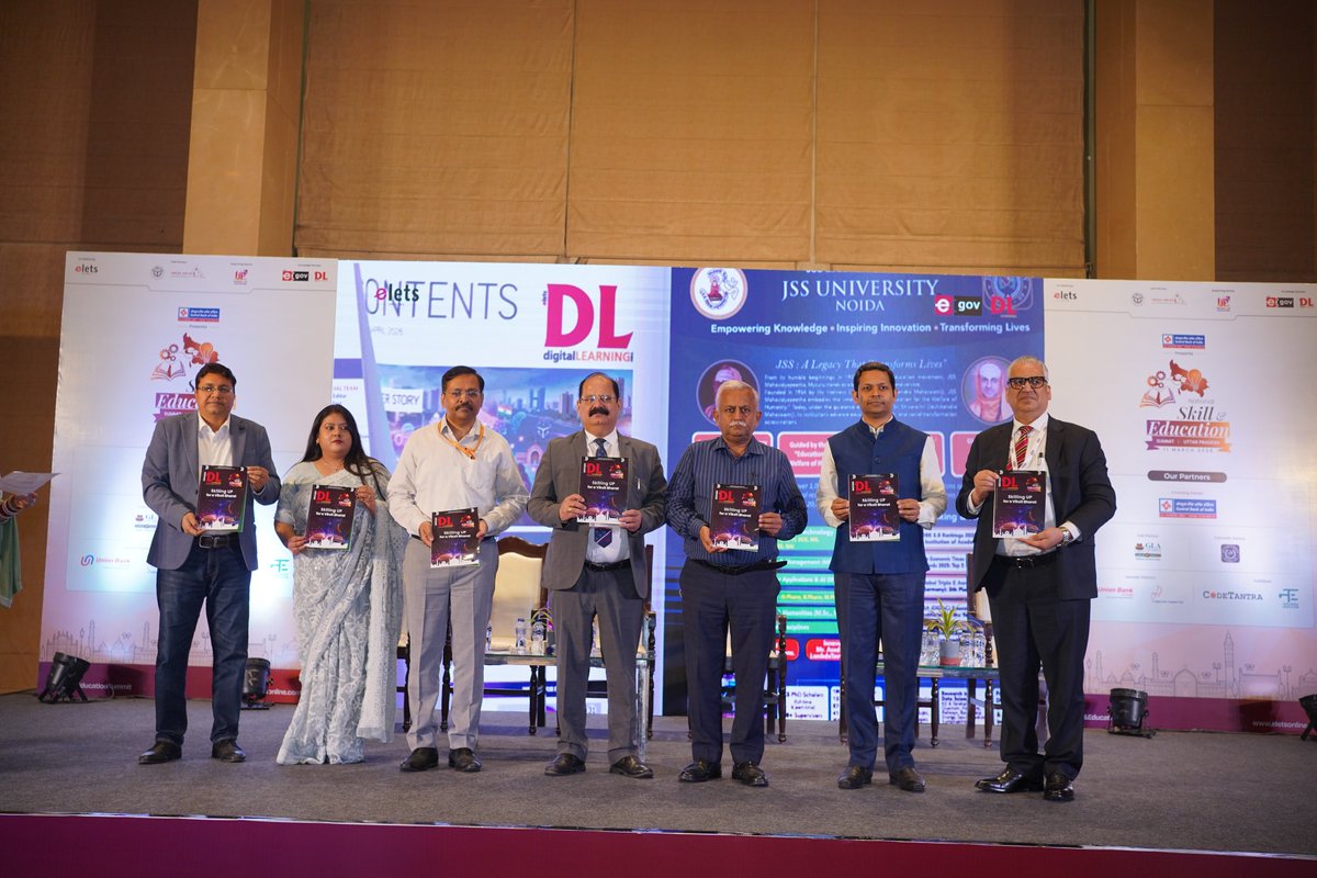 dl_magazine's tweet image. Digital Learning Magazine Unveiled

Dignitaries at the National Skill &amp;amp; Education Summit – Uttar Pradesh launched the latest edition of Digital Learning (DL) Magazine, featuring insights on the future of education, skilling, and digital innovation.

#SkillEducation
@UPSDMOfficial