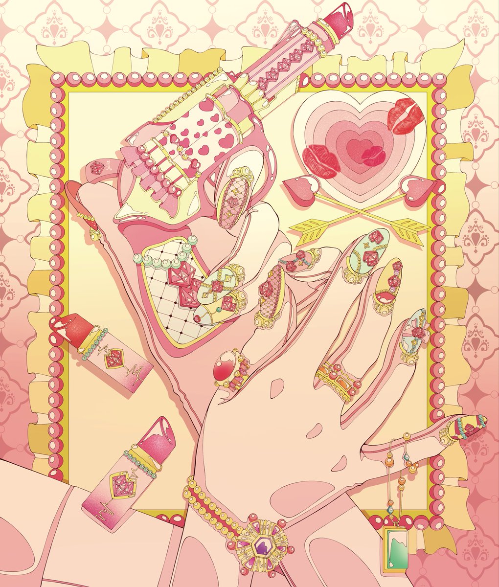 Kana15913166's tweet photo. ピンクとリボンとハート
#イラスト　#illustration https://t.co/NxPdFqvVR5