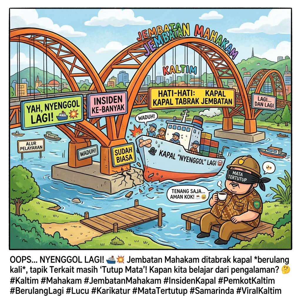 kelly808's tweet photo. Gak sekali jembatan Mahakam ditabrak tapi pemkot kaltim gak belajar dari masa lalu. #kaltim #infokaltim @kaltim_post https://t.co/aEzL0eTuUD