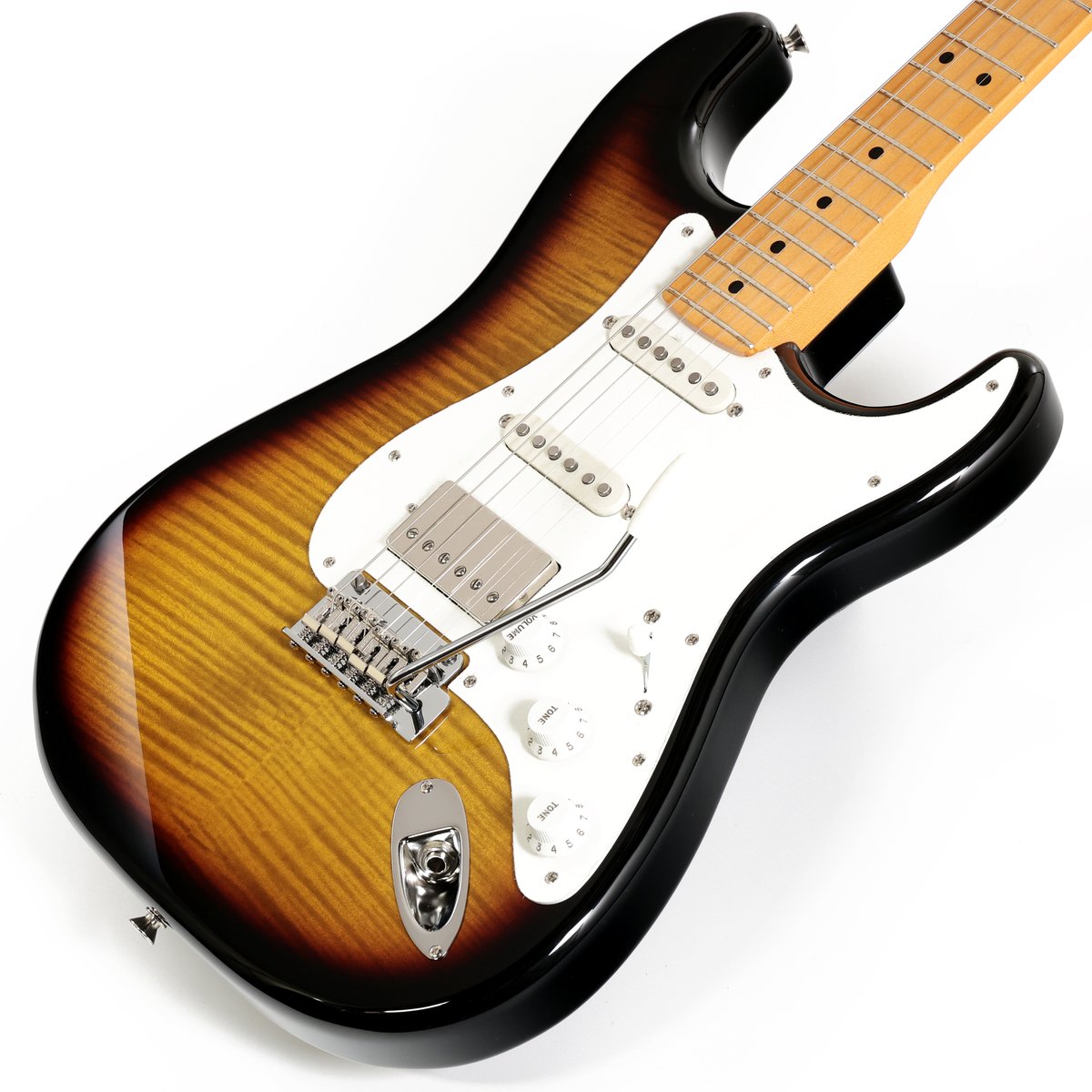 ishibashimusic's tweet image. 【イシバシ限定モデル入荷速報📢】
『#Fender (#フェンダー) / Made In Japan ISHIBASHI FSR Hybrid II #Stratocaster HSS Flame Maple Top 2-Color Sunburst』

続々入荷中のISHIBASHI FSR 2026 限定モデルですが、、本日さらに１モデル緊急入荷‼