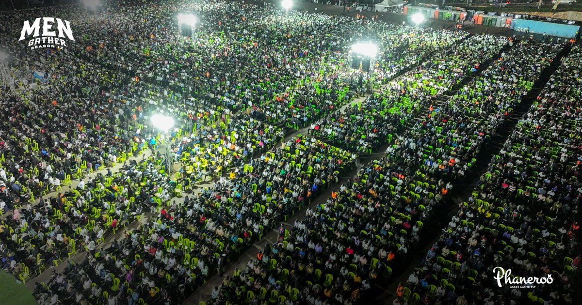 Phanerookampala's tweet photo. Tens of thousands of men gathered last Saturday with one pursuit, one plan and desire — to lift up their hands and surrender wholeheartedly to God, to direct and order their steps for the fulfillment of purpose, for His glory!

You’re welcome to rewatch the #MenGatherIX experience on our YouTube channel using the link below: ⬇️ 

https://t.co/RNt90F5a8R