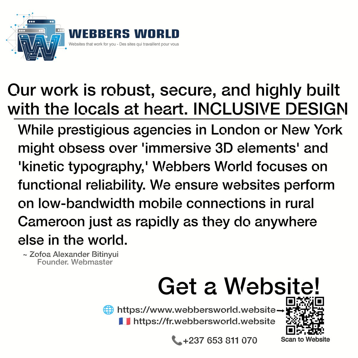 Bitinyui's tweet image. #Website #PerformanceFirst #WebDevelopment #InclusiveDesign #CameroonTech