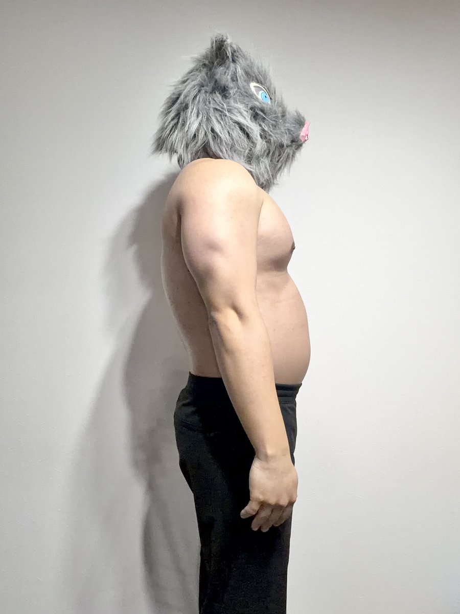 伊之助ボディになるまで毎日腹筋ローラー tweet media