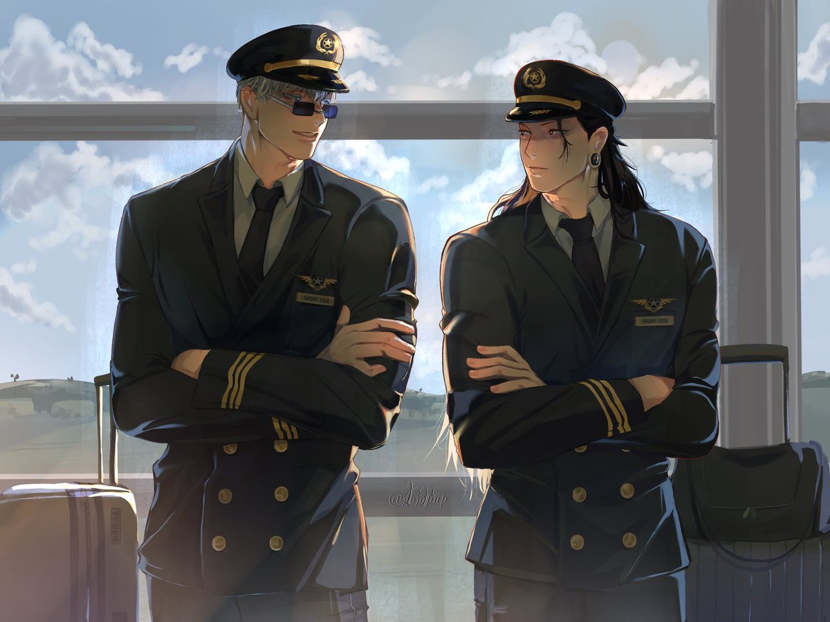 gm, gogettes ☀️ for this #WIPWednesday i bring you my WIP; an AU that’s been so much fun to write that I even commissioned this gorgeous piece of art for it, to <a href="/gojopup/">jiji is doing comms ❢❢</a> 

Here it is: Perfect Landing

archiveofourown.org/works/75411541…