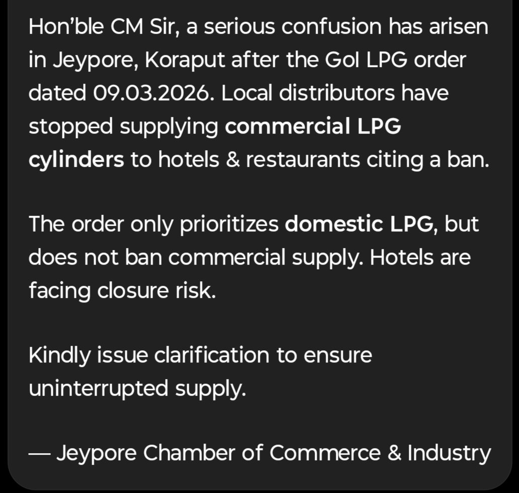 Jeypore Chamber Of Commerce tweet media