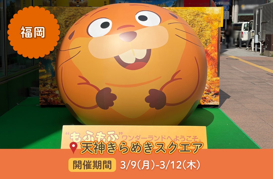 DisneyStudioJ_A's tweet photo. 全国各地に“ビーバーズ”のバルーンが
期間限定で登場🎈
⠀
ディズニー＆ピクサー最新作
『#私がビーバーになる時』3/13公開記念📽️
⠀
詳細はこちら👇
・名古屋
📍Hisaya-odori Park ミズベヒロバ
📅3/14まで
⠀
・福岡
📍天神きらめきスクエア
📅3/12まで
⠀
・札幌
📍さっぽろ地下街 オーロラタウン内 オーロラプラザ
📍さっぽろ地下街 ポールタウン内 ポールプラザ
📅4/5まで
⠀
※写真撮影の際は通行の妨げにならないようご留意下さい
※周辺施設や駅係員への問合わせはご遠慮下さい
⠀
記念写真を撮って、
“ビーバーズ”の仲間入りしよう🦫🤝🦫