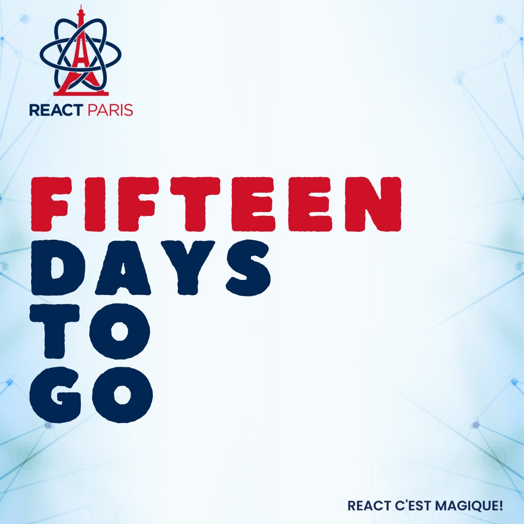 React Paris Conf' -by- BeJS tweet media