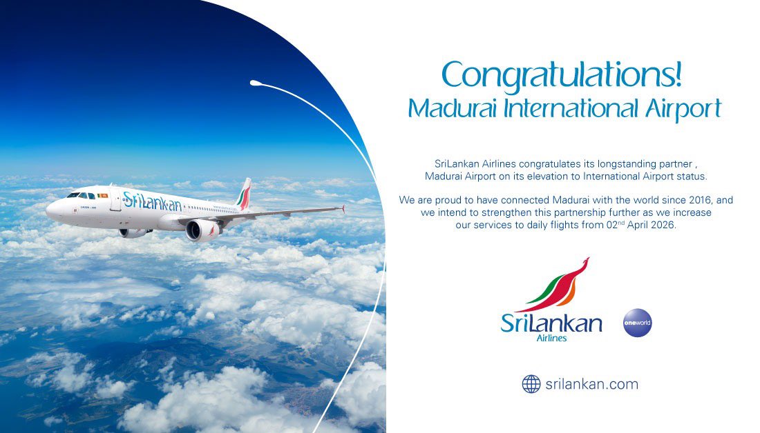 SriLankan Airlines tweet media