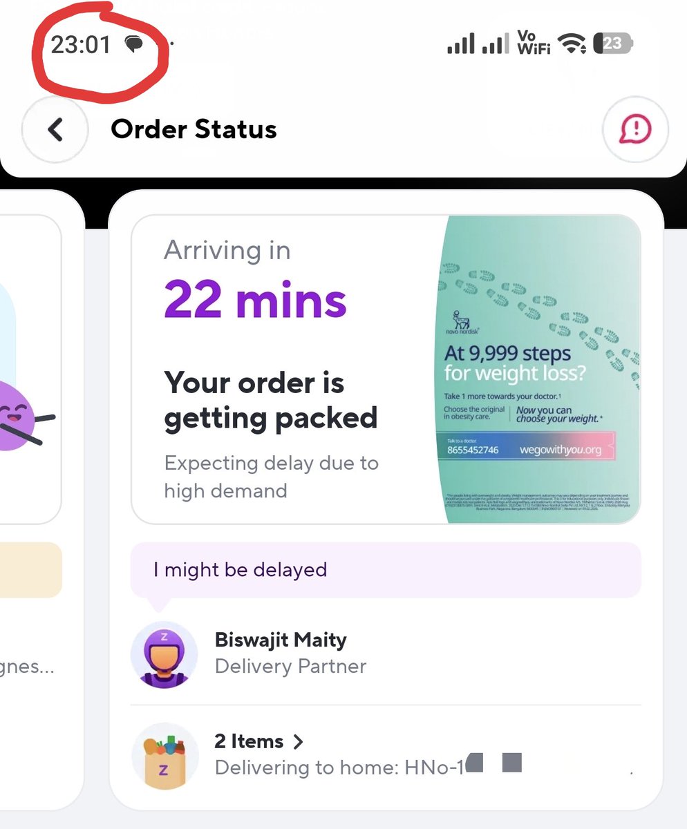 Ecstatic_Rohit's tweet photo. Sharing something hilarious about quick commerce… @ZeptoNow takes more than 1 hour, just to pack 2 products 😃😃😃
I mean seriously you guys need an hour just for packing!! 🤷‍♂️🤷‍♂️🤷‍♂️
@Flipkart @amazonIN @letsblinkit @instamart_it @amazonnow What’s your take on this ?😀 https://t.co/qGihTc9EoR