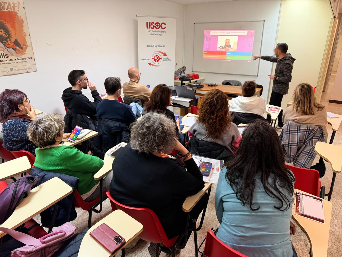 Avui formació sindical sobre nòmines amb els delegats i delegades d’ensenyament de la FEUSOC.
Conèixer-les bé és clau per defensar els drets laborals i assessorar millor les treballadores i treballadors. ✊