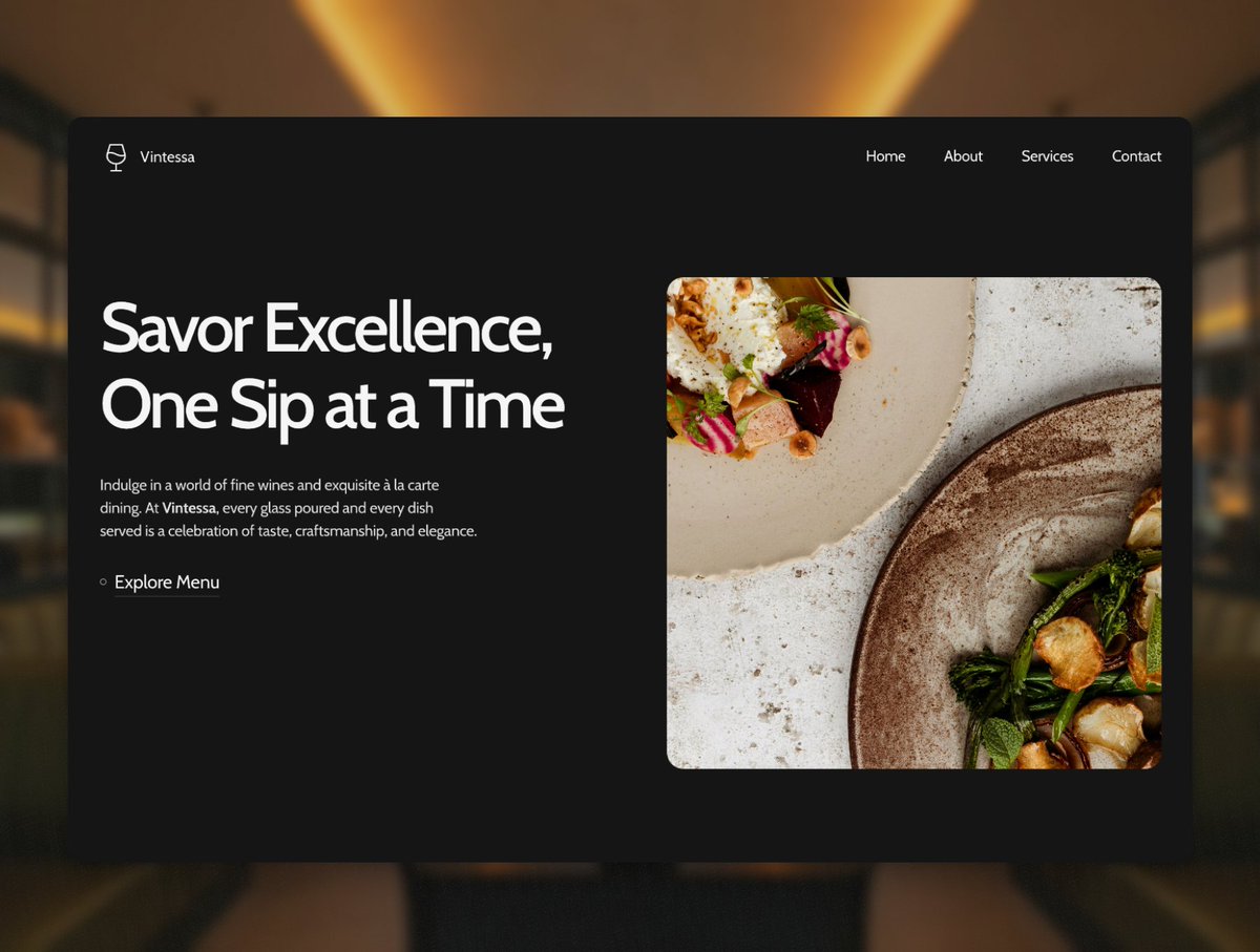 CaliFitHQ's tweet image. A website layout made for places where atmosphere matters — restaurants, wine bars, bistros, and modern dining spots.
 #nocode #webdesign #restaurantbranding #winelife
hupkastudio.framer.ai/template/vinte…