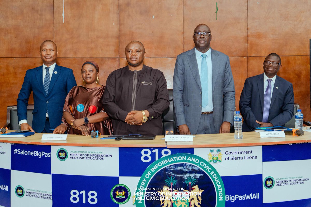 Ministry of Information & Civic Education S/Leone tweet media
