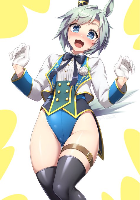 pixivにてリクエスト頂いたセイウンスカイ #雑に勝負服をミホノブルボン化するビーム