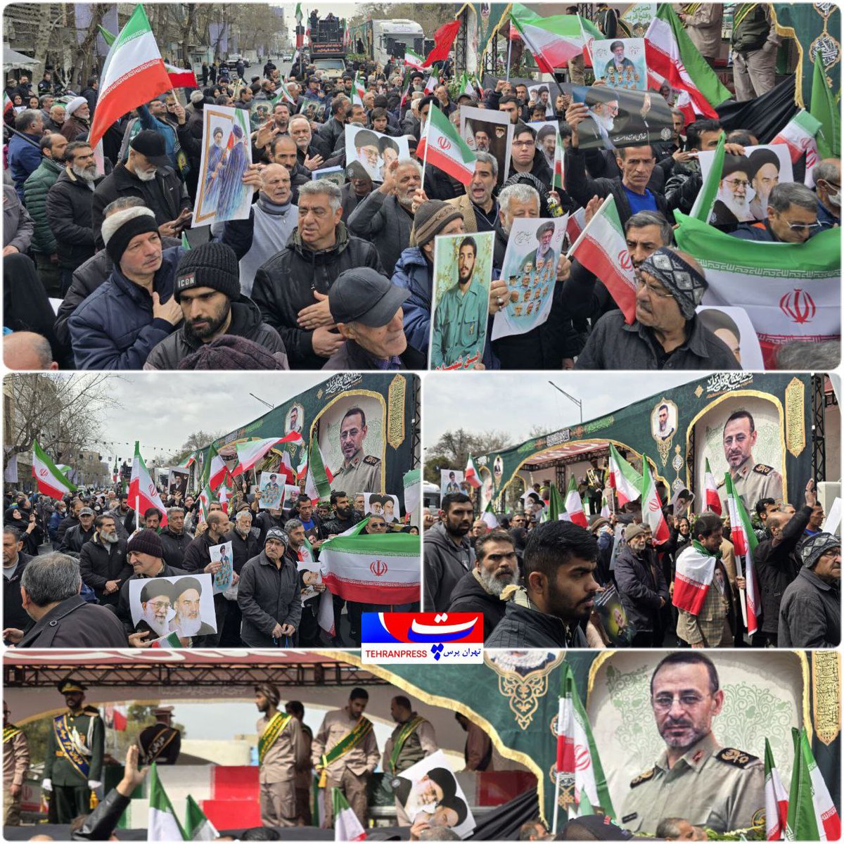 سیل جمعیت مردم تهران در خیابان انقلاب اسلامی برای حضور در مراسم تشییع پیکرهای مطهر فرماندهان و شهدای مردمی جنگ رمضان؛

🔹چهارشنبه ۲۰ اسفندماه ۱۴۰۴
#تا_پای_جان_برای_ایران
#پایتخت_متحد