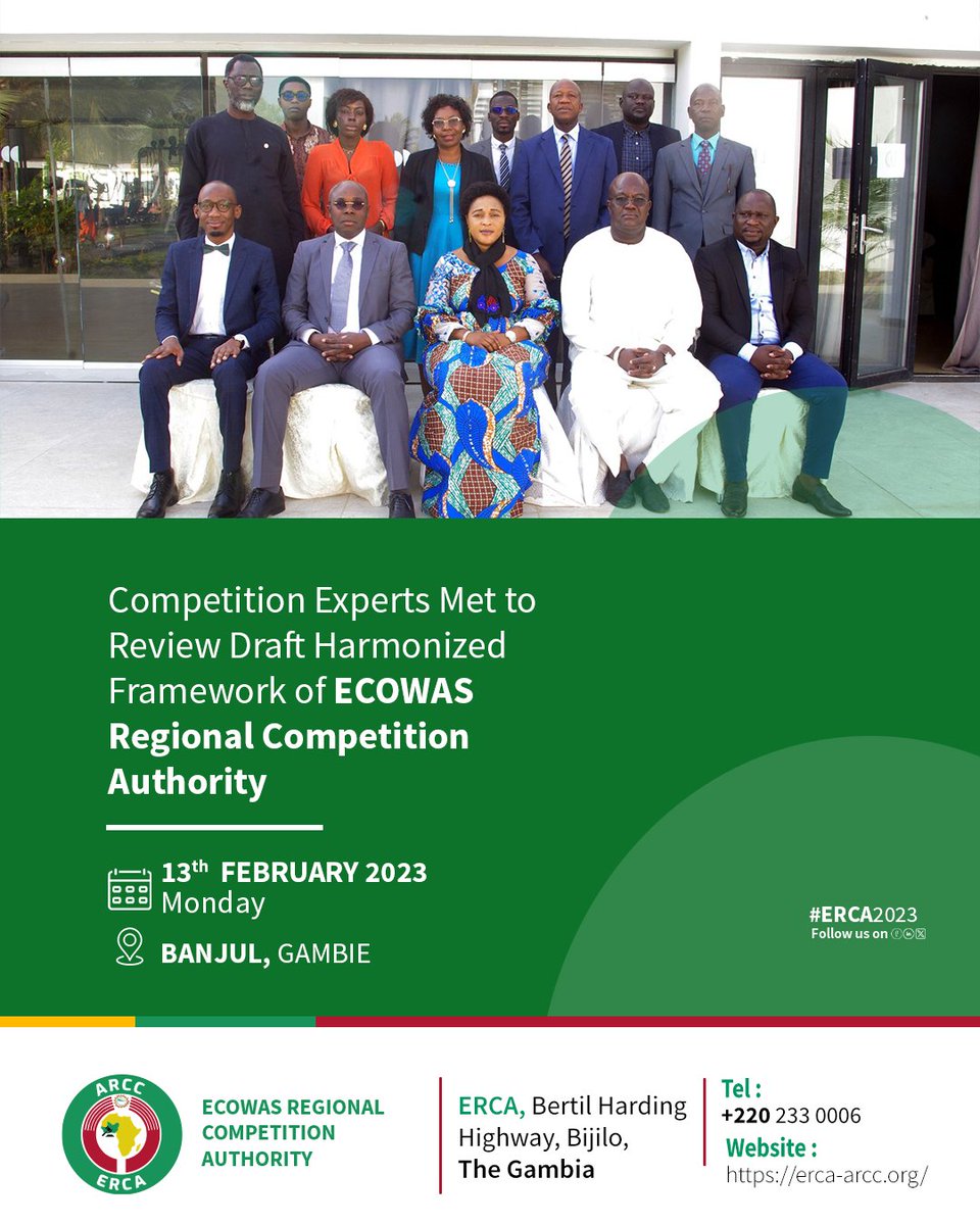ECOWAS Regional Competition Authority Official tweet media