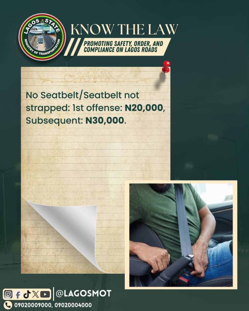 lagosMOT1's tweet photo. #KnowtheLaw
#PromotingSafety
#LagosMOT https://t.co/SOyojjdjPx
