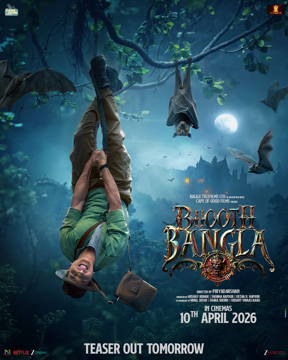 AI ho ya na ho, honestly #BhoothBangla ka hype bilkul real lag raha hai. Poster dekh ke curiosity aur badh gayi hai.