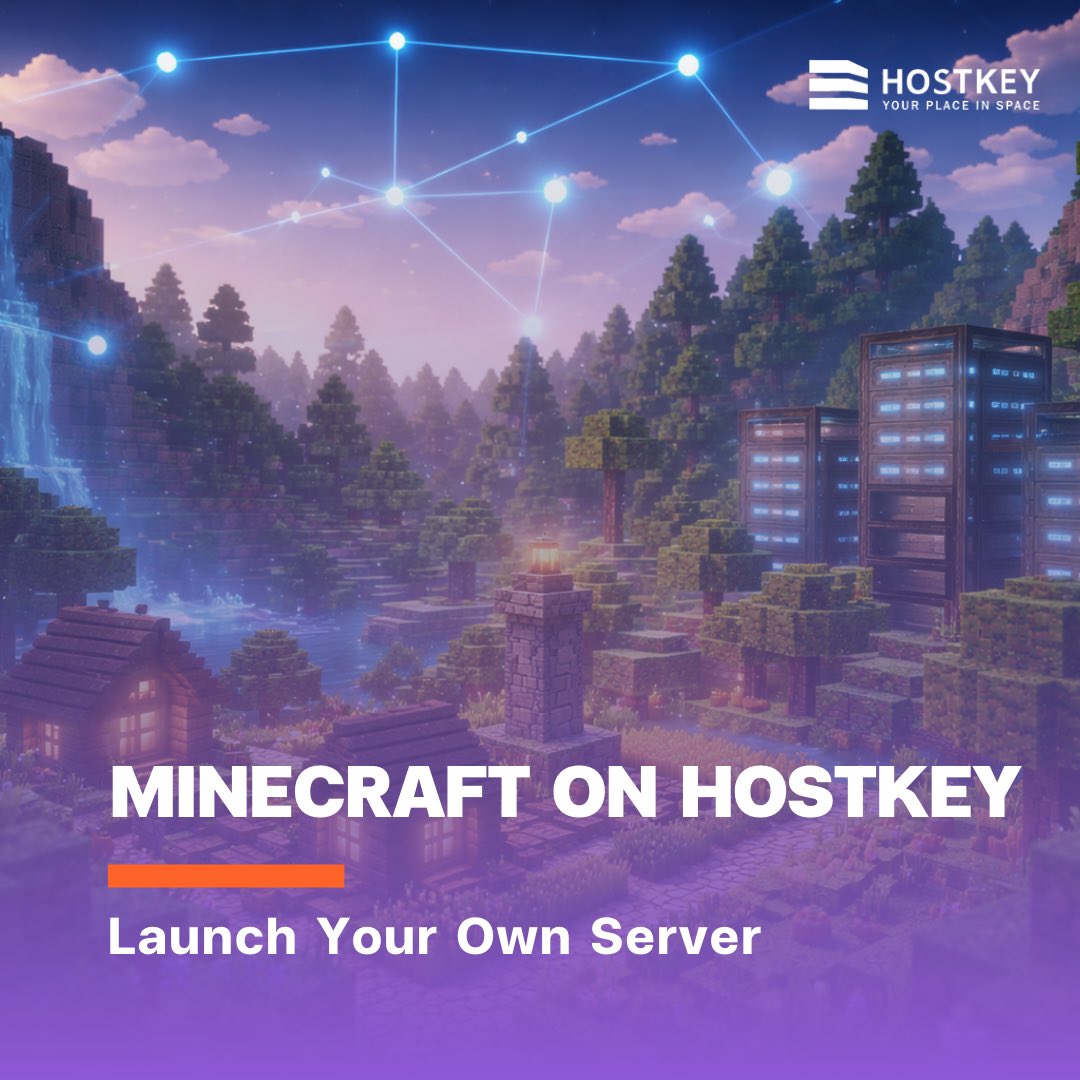 Minecraft is now available on HOSTKEY 🧱🎮 Launch your own server in ...