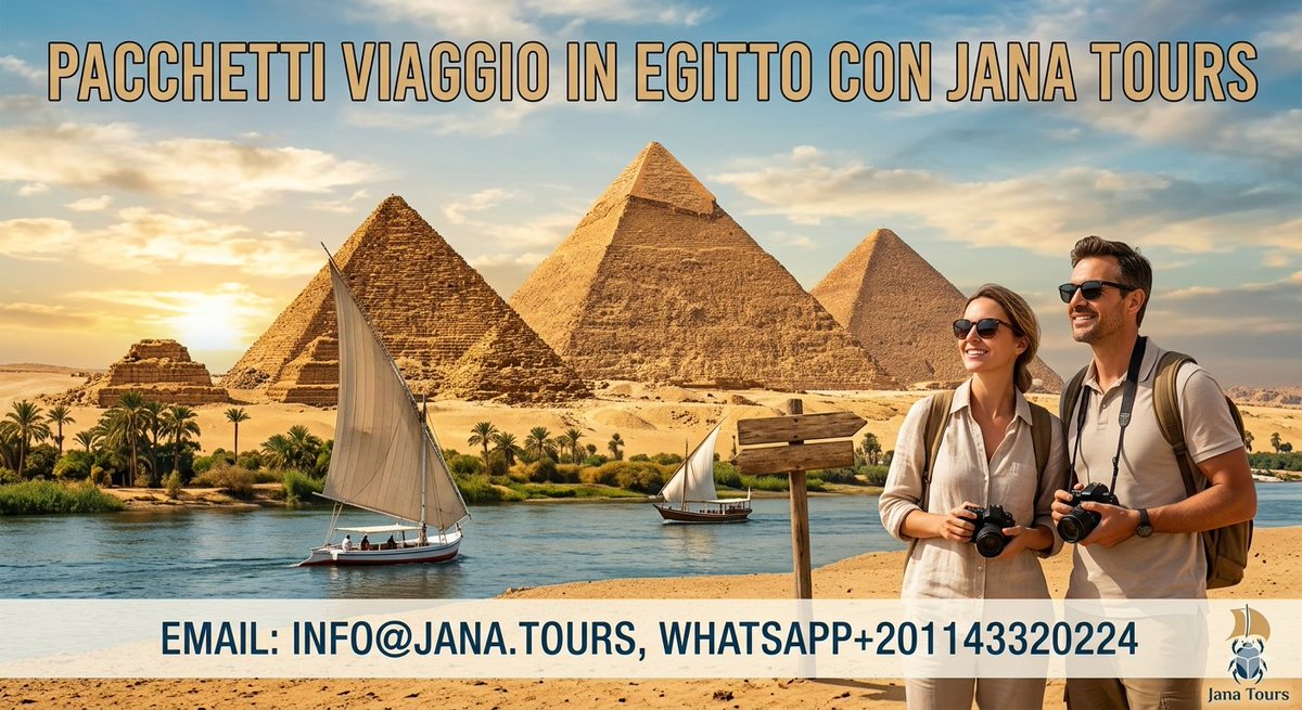 Sogni le Piramidi? Il momento è adesso! 
Offerta LAST MINUTE: Pacchetti Egitto con partenze garantite! 
✅ Volo + Hotel 5*
✅ Crociera sul Nilo inclusa
✅ Tour dei Templi
Prenota ora prima che sia troppo tardi
tinyurl.com/3mm8uece]
#Egitto #OfferteViaggi #Piramidi #Vacanze