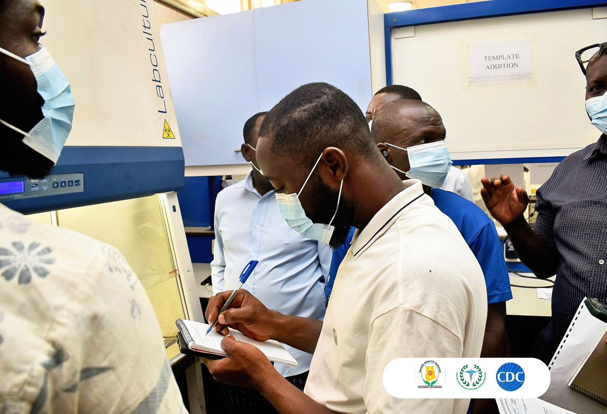 forCfHSS's tweet photo. Day 2 Highlights: Participants at the Basic Biosafety Cabinet Maintenance Training at Kumasi South Hospital engaged in hands-on practical sessions.

#Biosafety #LaboratorySafety #BiomedicalEngineering #CapacityBuilding #PublicHealth #GhanaHealthService https://t.co/4dstpQqMXN