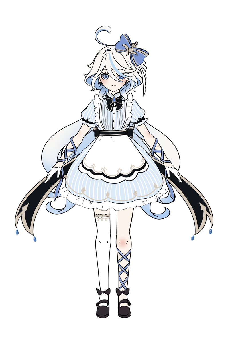 zyj19980429's tweet photo. かわいい服をいくつ���描きたい！
#原神  #Genshin #Furina #フリーナ #芙宁娜 https://t.co/KVP0qz7U72
