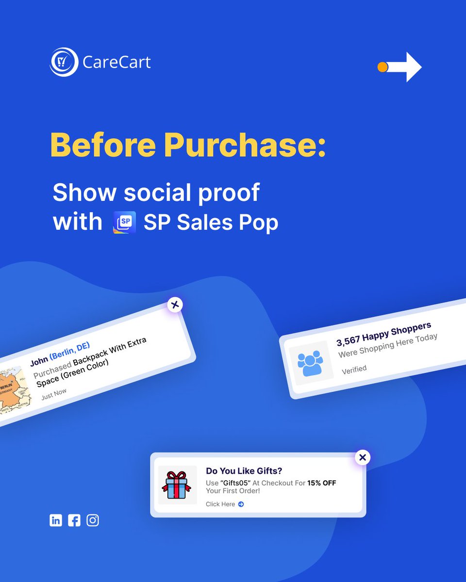carecartapp's tweet photo. High performing stores do not rely on one tactic. They build a full trust journey.

Sales Pop builds confidence.
Wheelify captures intent.
Cartly recovers missed revenue.

Explore CareCart apps: https://t.co/vmMAA1ARIg

#CareCart #ShopifyStrategy #EcommerceGrowth https://t.co/v2Pa2hnznr