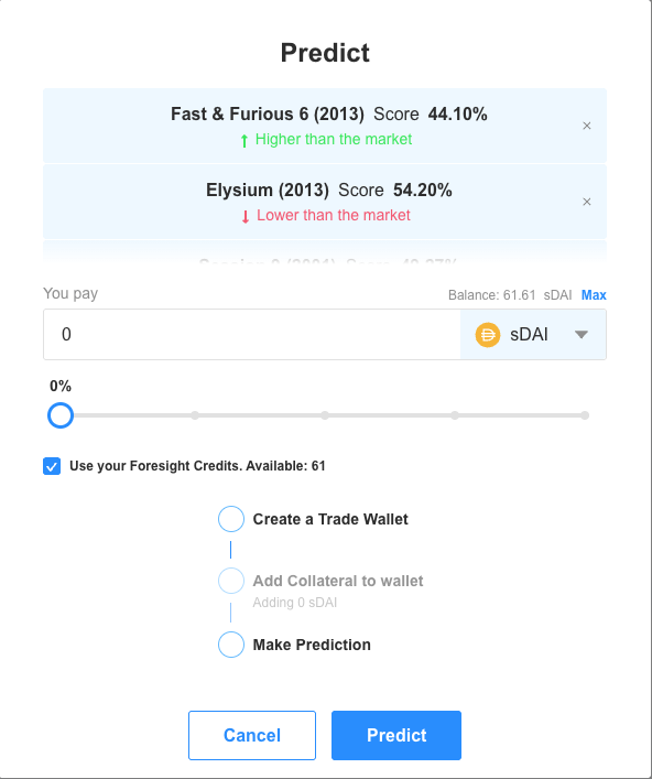 Another day, another perk for verified humans (especially if you're into movies). ✨

Verified humans on Proof of Humanity now get $25 in Kleros Foresight Credits. 

What’s Kleros Foresight? A prediction market interface built on <a href="/seer_pm/">Seer</a>, with <a href="/Kleros_io/">Kleros</a> handling dispute