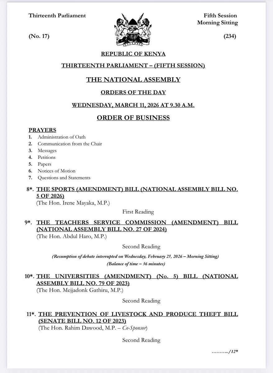 National Assembly KE tweet media