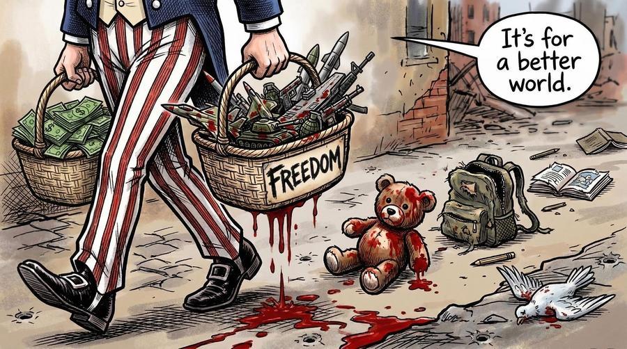 XHNews's tweet photo. The price of freedom. #USA #ISRAEL #IRAN #EPSTEIN https://t.co/auv4tNqVmN