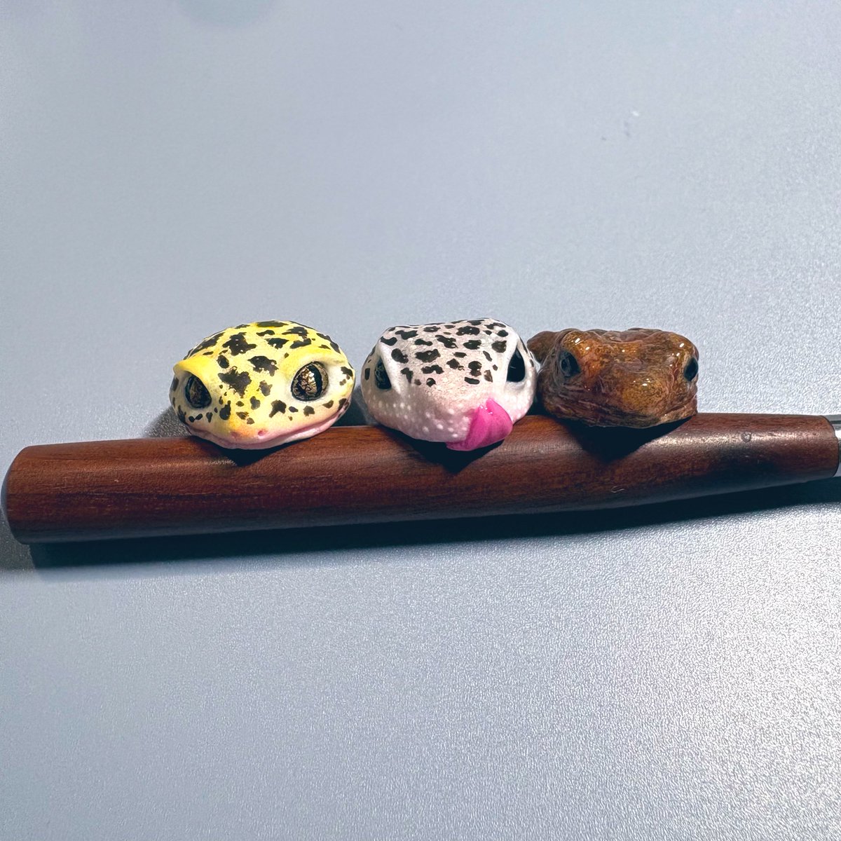 🦎×3

苦手な方、すみません🙇‍♀️
画像アップにすると肌感がよりわかりやすくなるので薄目でサラッと流してください🙇‍♀️

帽子になってぷにちゃんの頭に乗ります