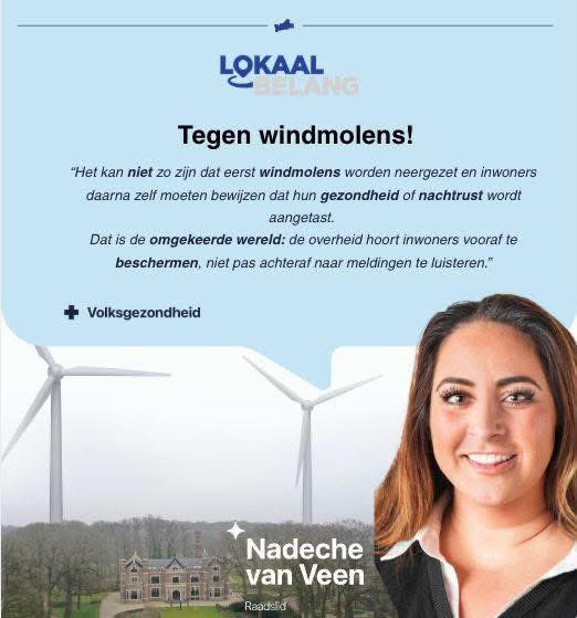 lokaal_belang's tweet photo. LB is en blijft tegen windmolens. Dat ontslaat ons echter niet vd verplichting om op te komen voor de belangen inwoners, hun 𝗴𝗲𝘇𝗼𝗻𝗱𝗵𝗲𝗶𝗱 en 𝗹𝗲𝗲𝗳𝗼𝗺𝗴𝗲𝘃𝗶𝗻𝗴. Uit onderzoek blijkt dat geluid v windturbines gezondheid schaadt https://t.co/xLDd2YM7P2 https://t.co/MezGa7luUW