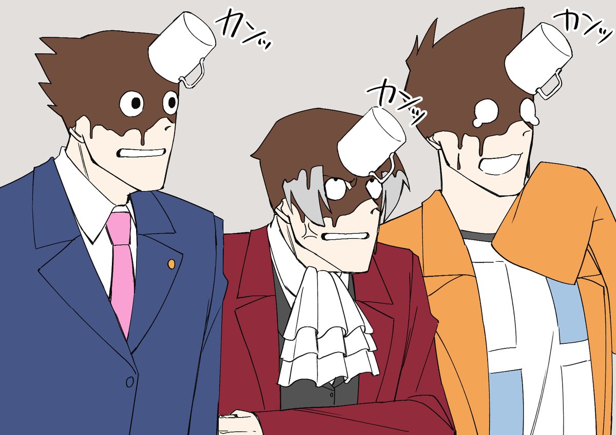 5okumensou's tweet photo. 【お題箱】コーヒーを投げつけられる幼馴染組 https://t.co/vLQEnftDvV