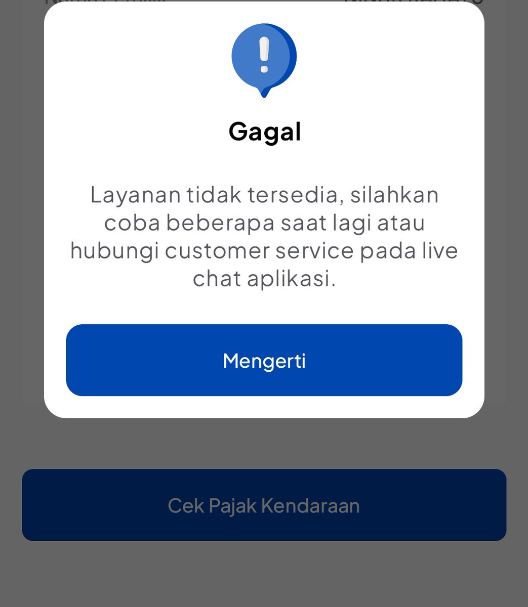 zulemaresty's tweet photo. @SamsatDigital ini gimana ya min? Apakah tidak bisa bayar pajak online? Haruskah ke Samsat terdekat? https://t.co/Op4OyPBPpm