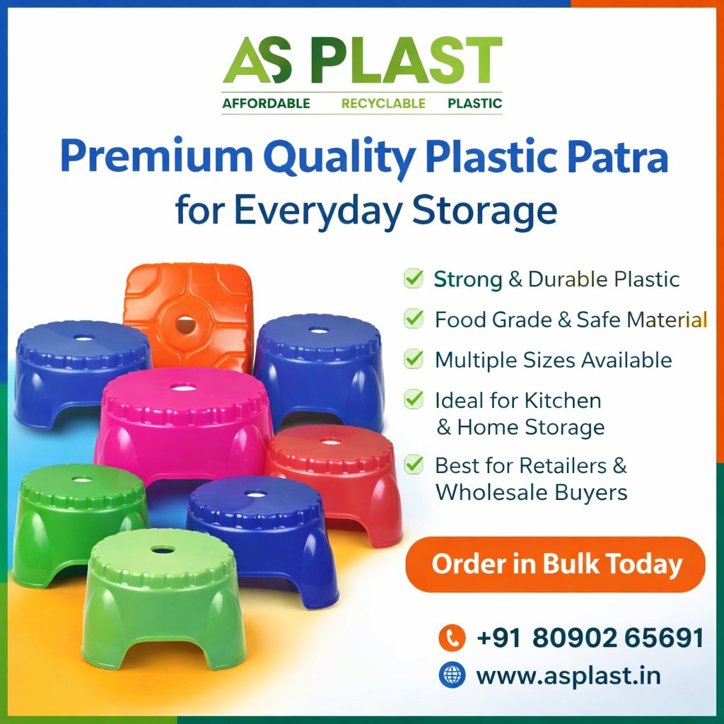 asplastindia's tweet image. Looking for durable plastic patra for kitchen &amp;amp; home storage?

AS Plast offers strong, food-grade and stylish plastic patra perfect for retailers and bulk buyers.

📦 Order in Bulk Today
📞 +91 80902 65691
🌐 asplast.in/product-catego…

#ASPlast #PlasticPatra #BulkOrder #MadeInIndia