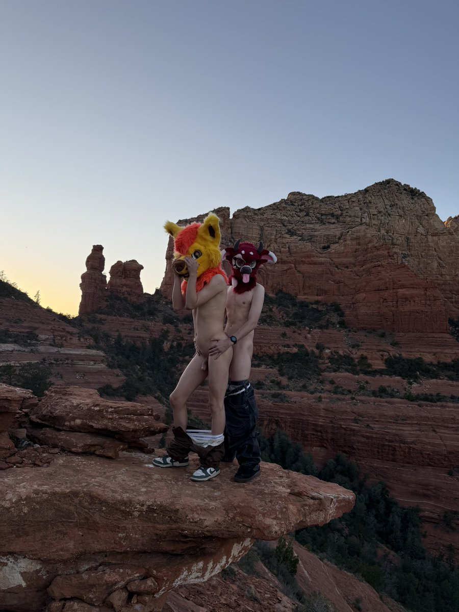 There were hikers on the other mountain cheering it was crazy