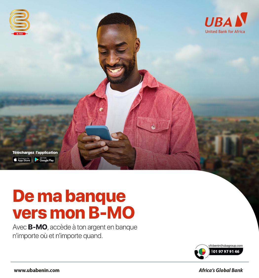 UBABenin's tweet image. Avec B-MO, transfère facilement ton argent de ta banque vers ton mobile money, où que tu sois et quand tu veux.
Plus besoin d’attendre, tout se fait en quelques clics !

Télécharge dès maintenant l’application sur Google Play.
#UBABenin #BMO #BanqueDigitale #africasglobalbank